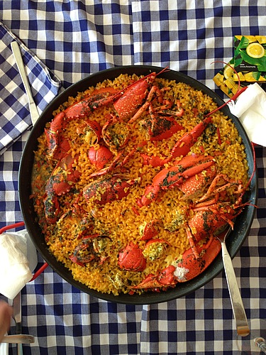 Un (rico) arroz con Bogavante.