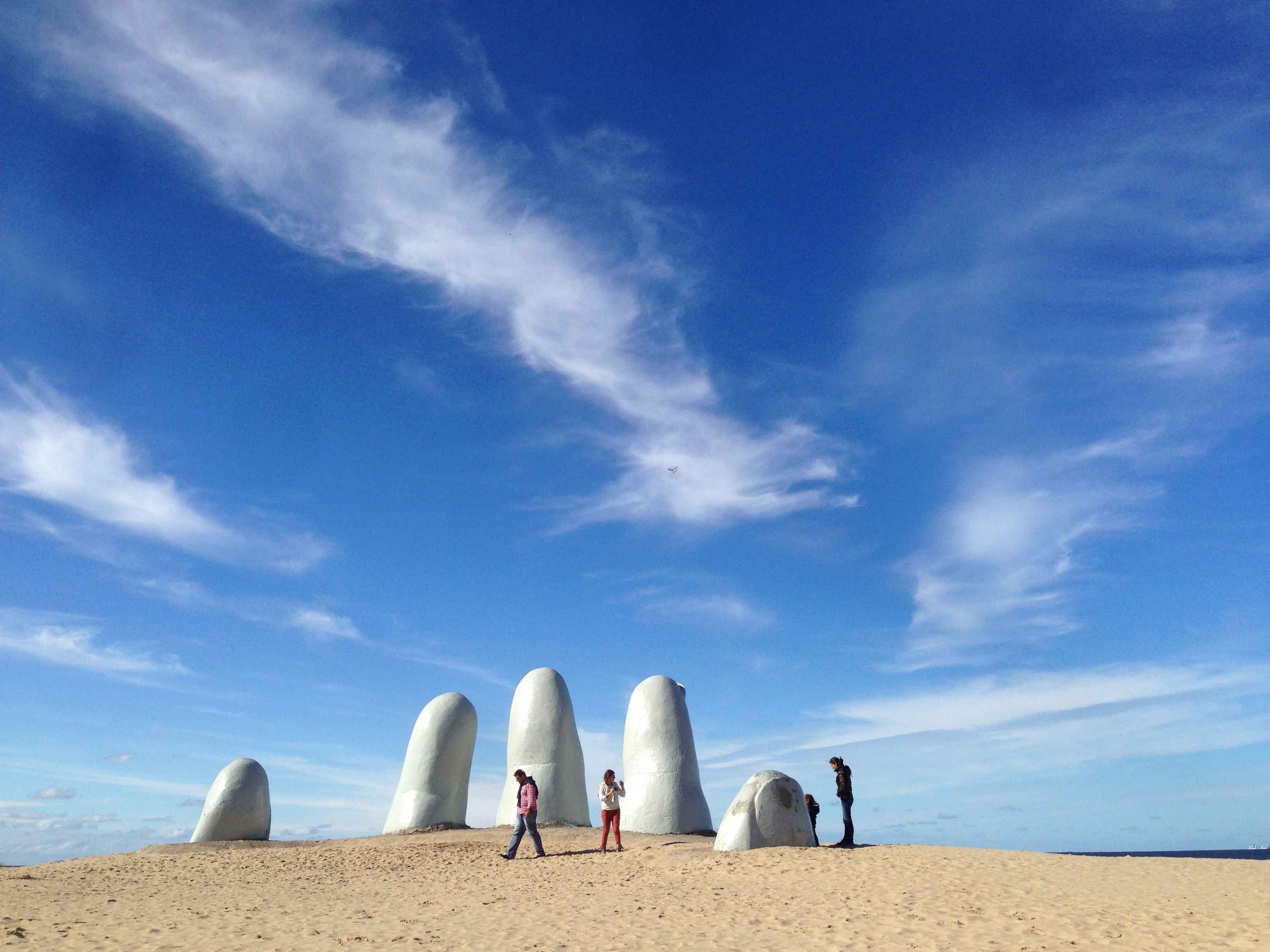 La punta de los dedos.
